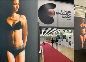 Luxury Innovation Summit Geneva, the event. Introduction of Câlin Doré by Lingerie Swiss as the world first lingerie for hygiene with a natural patent pending invisible absorbing inlay - period, menstruation, incontinence, daily discharge, feel free, safe and beautiful every day.